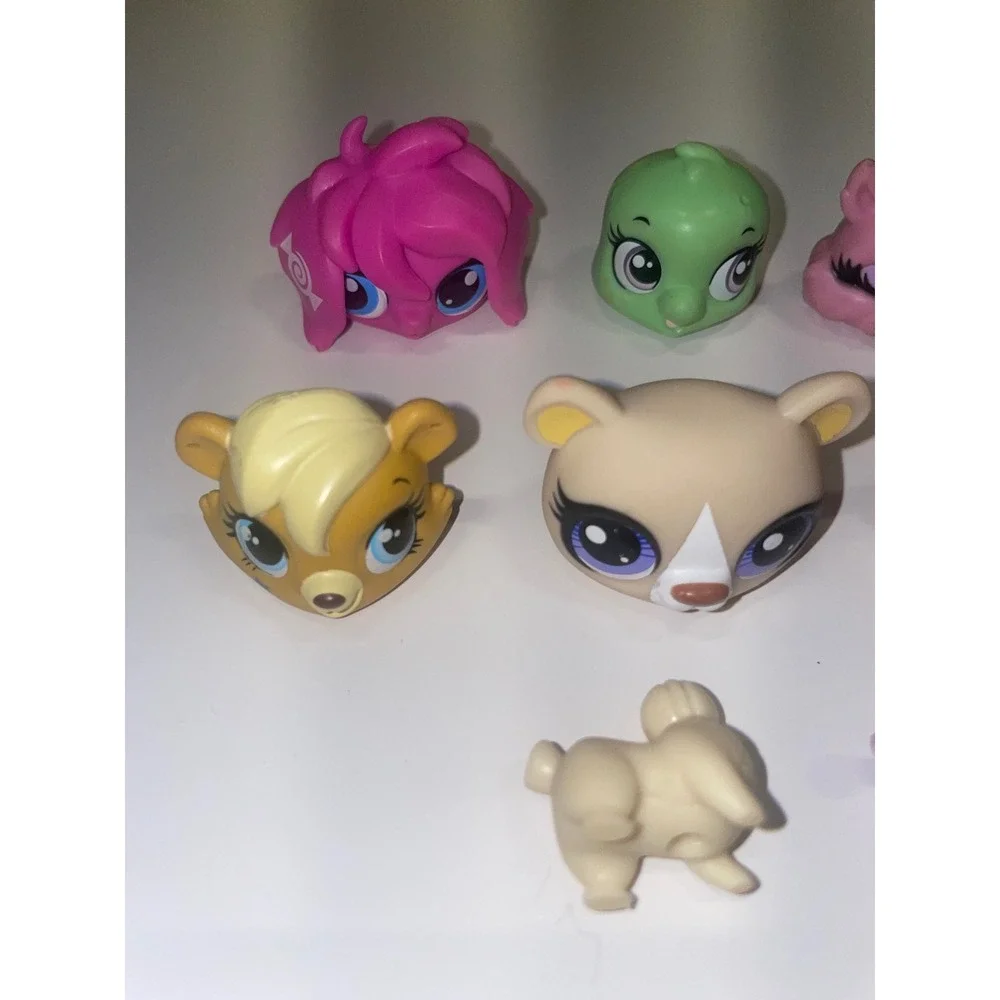 Lot Littlest Pet Shop LPS Heads and Accessories‎ Bundle For Kids Toy Hasbro